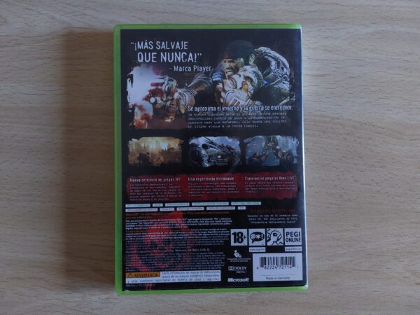 Gears of War 2 (Disco con alguna marca de uso, caja y manual en muy buen estado) - Imagen 2